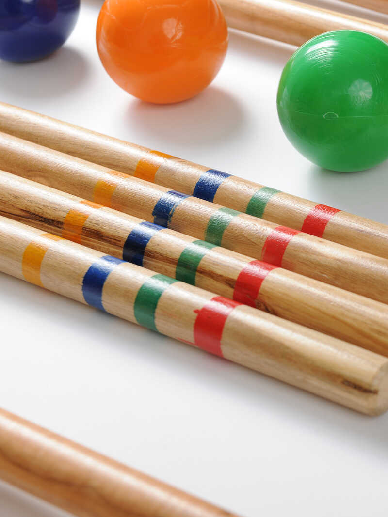 Alternatives Bild 2 zu Krocket-Set aus Holz f�r 4 Spieler