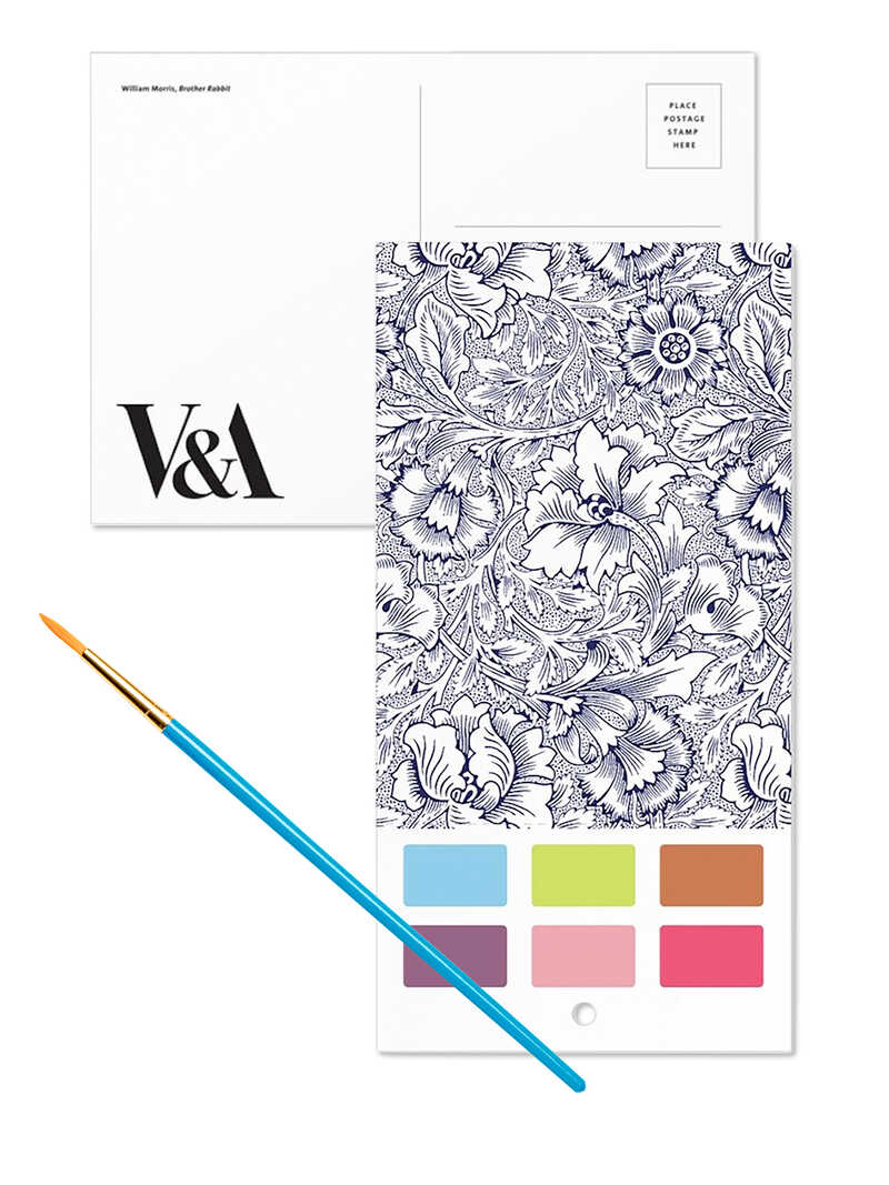 Alternatives Bild 1 zu Kartenset William Morris Paint-in print