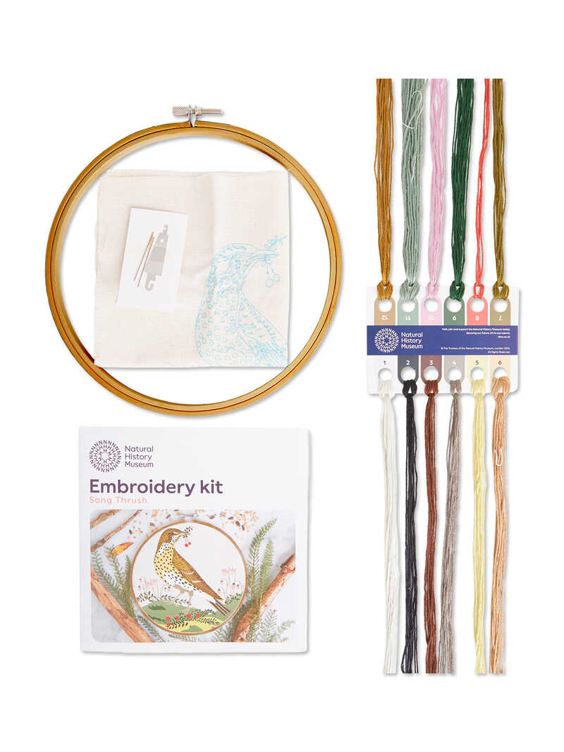 Alternatives Bild 1 zu Stickset Singdrossel