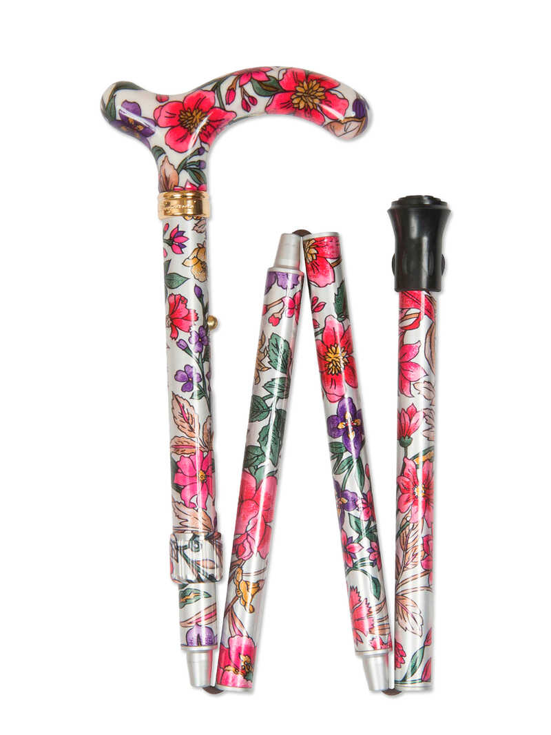 Alternatives Bild 1 zu Faltbarer Spazierstock Folding Stick mit Blumen