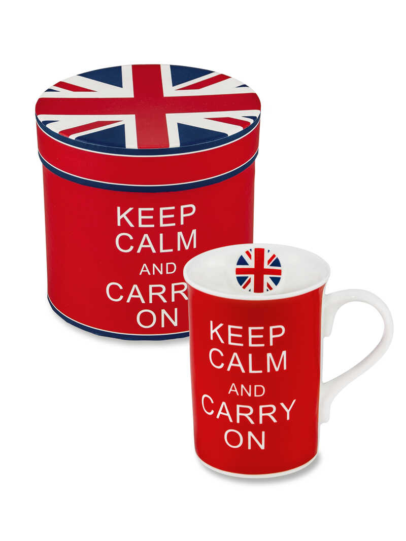 Produktbild zu Becher Keep calm and carry on