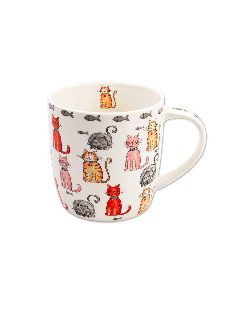 Produktbild zu Henkelbecher Cats aus Fine China