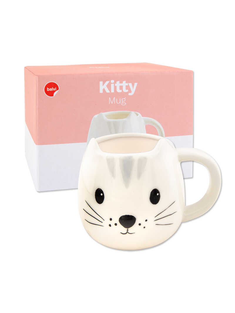 Produktbild zu Henkel-Becher Kitty in Wei�