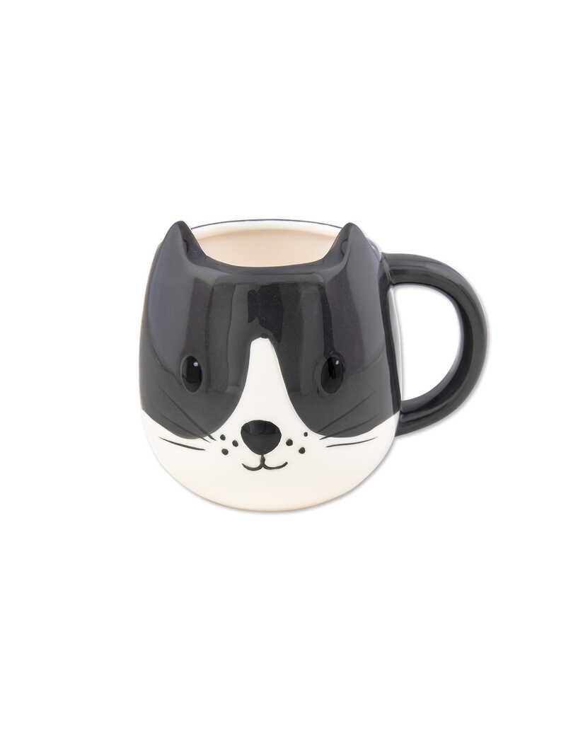 Produktbild zu Henkel-Becher Kitty in Schwarz-Wei�