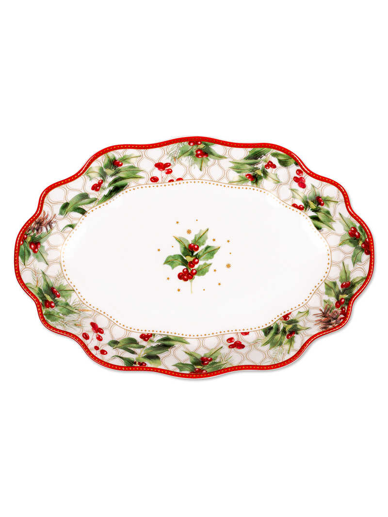 Alternatives Bild 1 zu Ovale Porzellan-Schale Christmas Berries