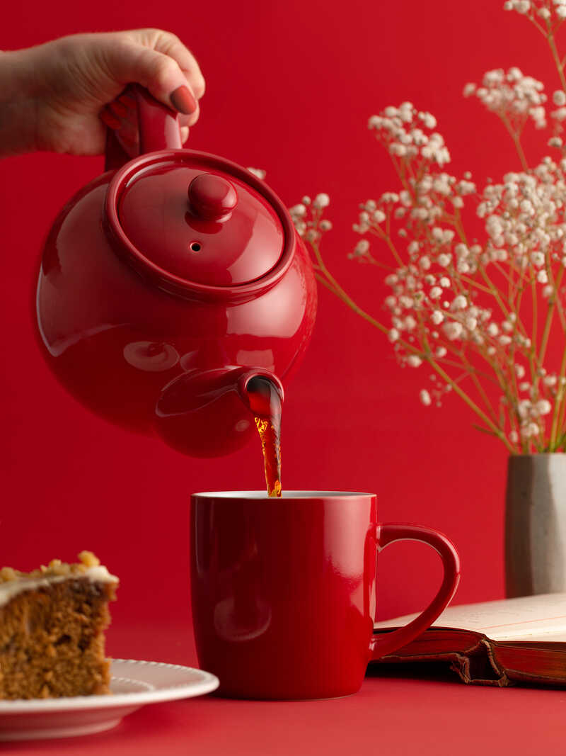 Alternatives Bild 4 zu Kleine englische Teekanne Betty Red