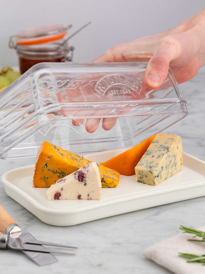 Produktbild zu Kseglocke mit Keramik-Serviertablett