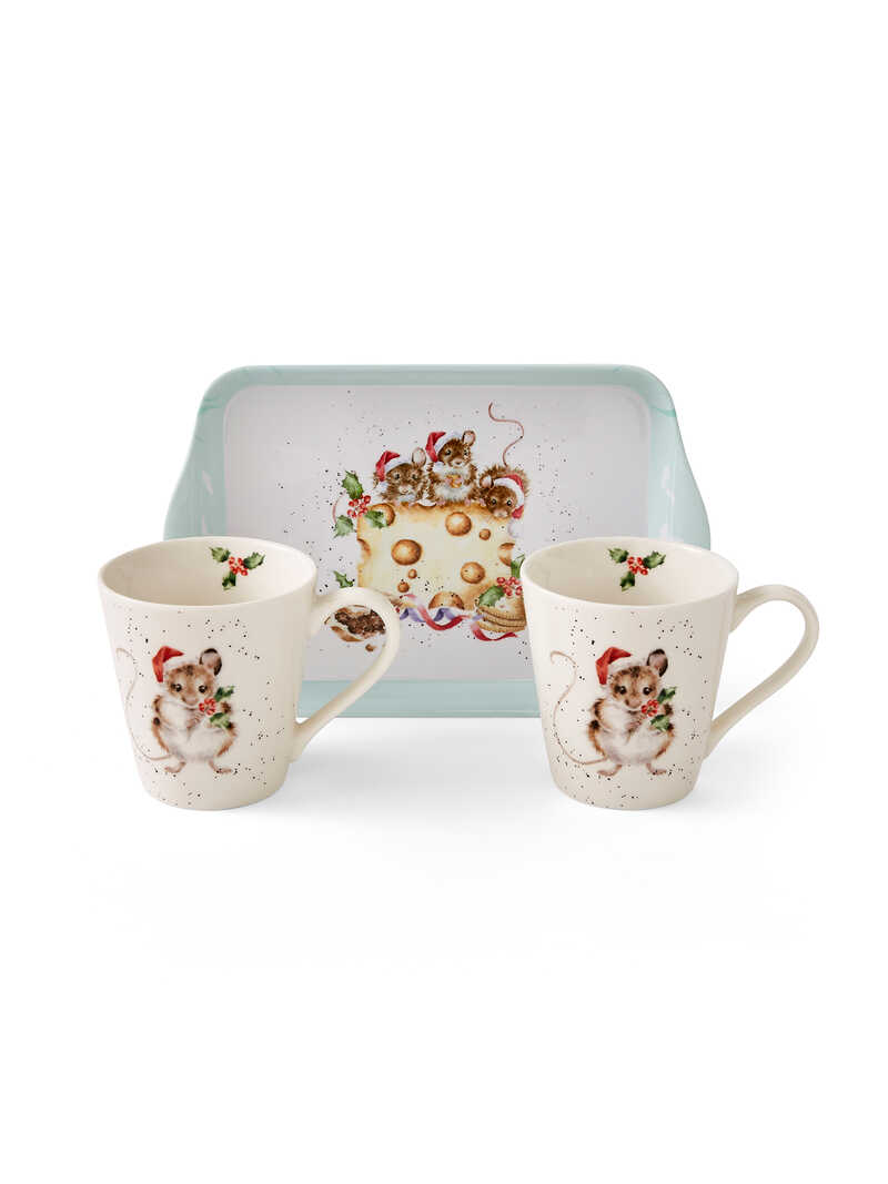 Alternatives Bild 1 zu Becherset mit kleinem Tablett Christmas Mouse & Cheese