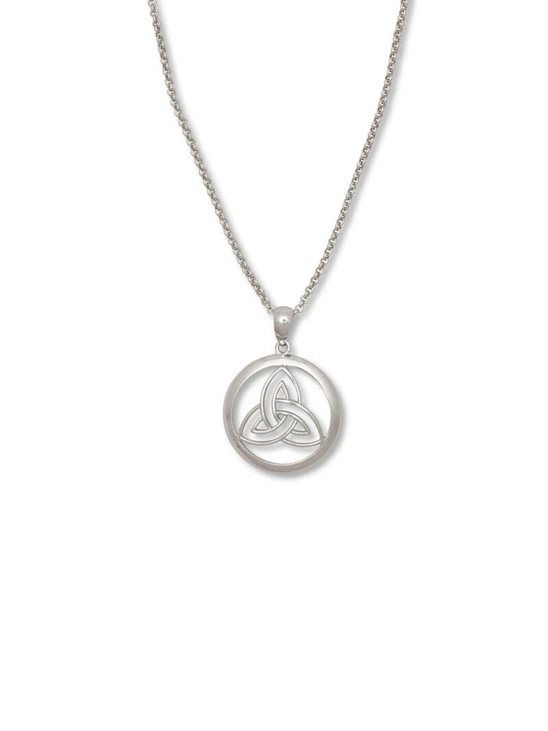 Produktbild zu Irische Silberkette Open Trinity
