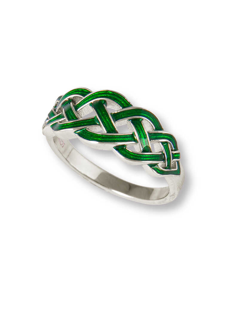 Produktbild zu Irischer Silberring Celtic Heritage
