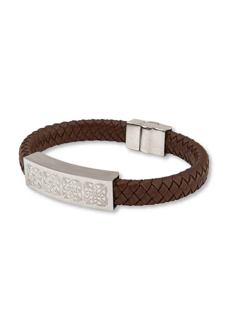 Produktbild zu Lederarmband Celtic Knots