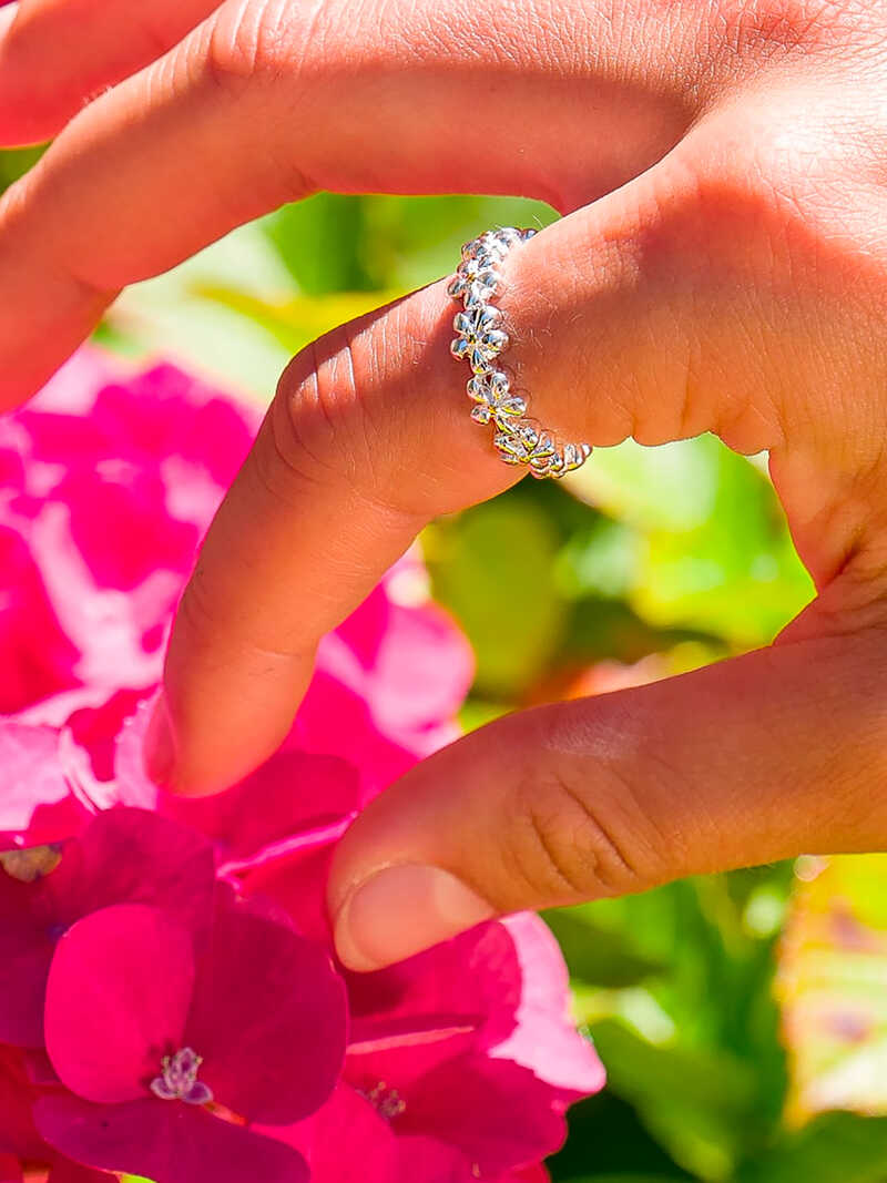 Alternatives Bild 1 zu Silberring G�nsebl�mchen