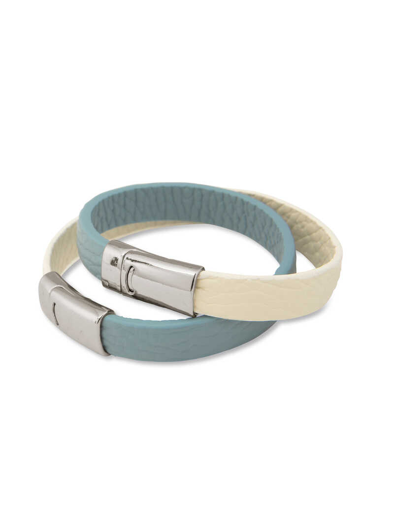 Produktbild zu Leder-Wickelarmband