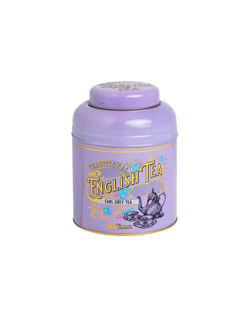 Produktbild zu Groe Teedose Earl Grey Tea im Vintage Design