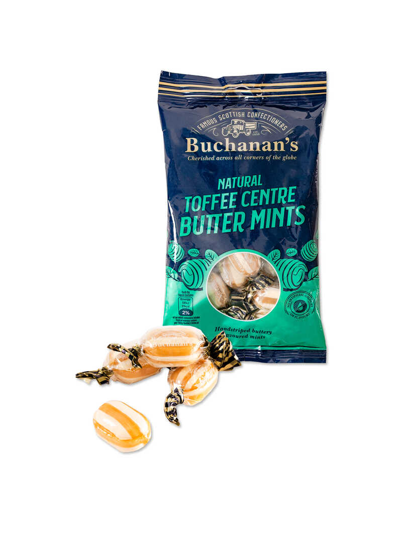 Produktbild zu Buchanan's Butter Mints Toffee 110 g