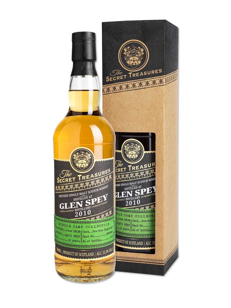 Secret Treasures Glen Spey 2012 Single Cask Speyside Malt Whisky 12 Jahr alt