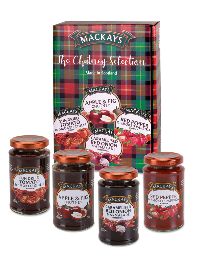 Produktbild zu Geschenkpackung mit 4 Chutneys