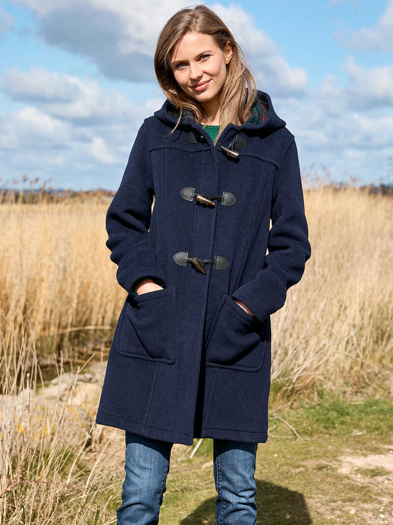 Produktbild zu Dufflecoat mit Karofutter fr Damen