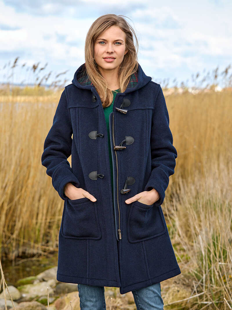 Alternatives Bild 2 zu Dufflecoat mit Karofutter fr Damen