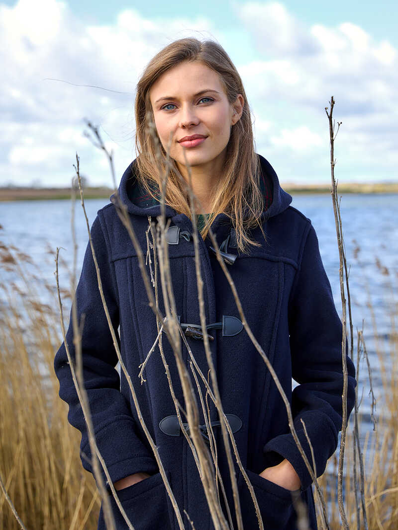 Alternatives Bild 3 zu Dufflecoat mit Karofutter fr Damen