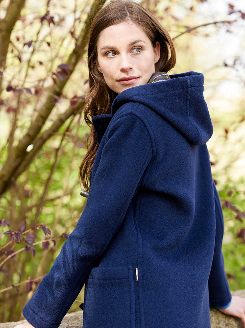 Alternatives Bild 4 zu Dufflecoat fr Damen mit Karofutter