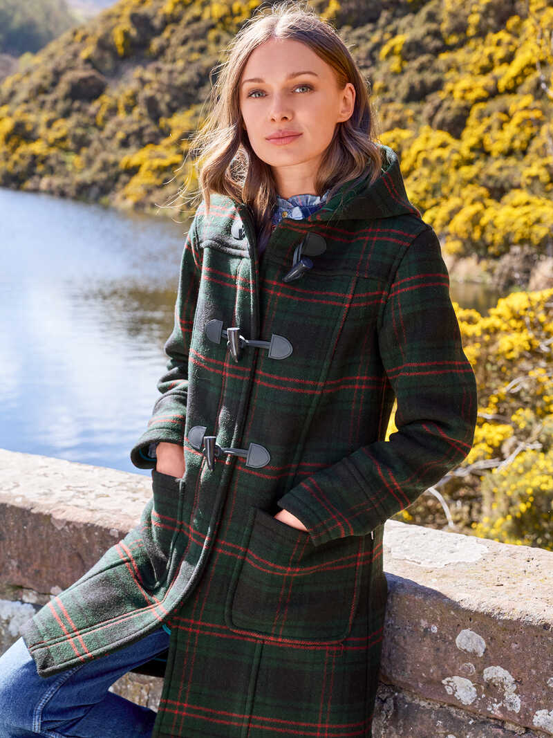 Produktbild zu Dufflecoat mit Tartanmuster