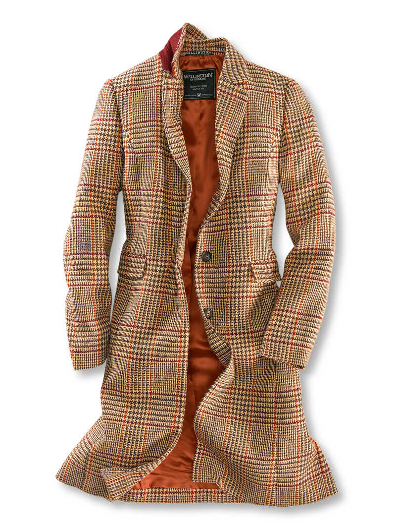 Wellington British Shop Mantel Tweed Mantel Damen