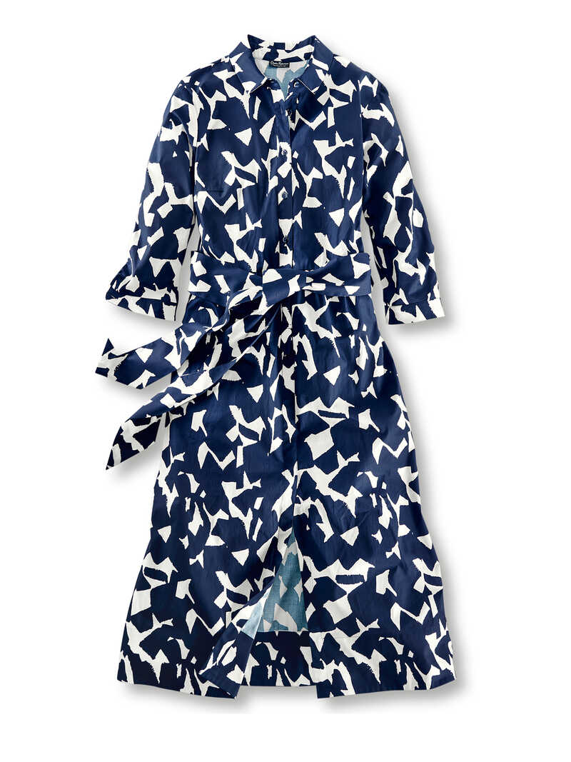 Produktbild zu Midi-Sommerkleid im Hemdblusenstil