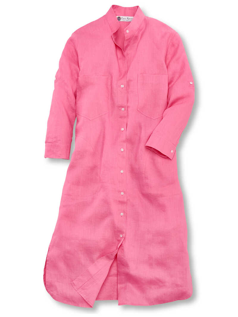 Alternatives Bild 3 zu Leinen-Hemdblusenkleid