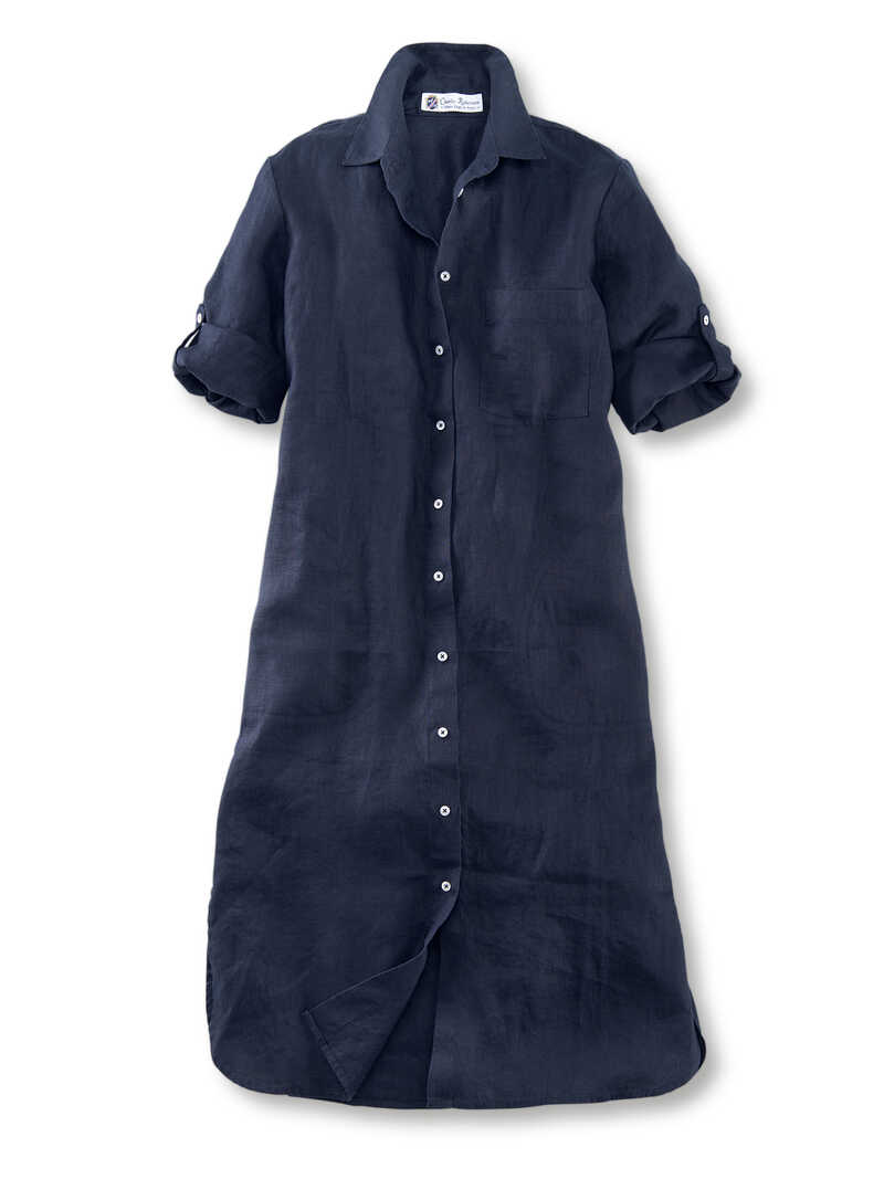 Alternatives Bild 1 zu Leinenkleid im Hemdblusenstil