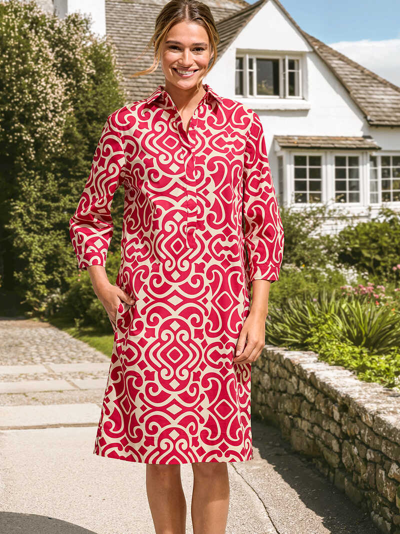 Produktbild zu Schlupfkleid mit Grafik-Print