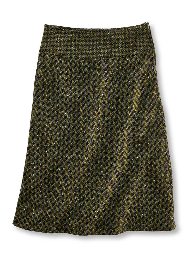 Midirock aus Donegal Tweed für Damen