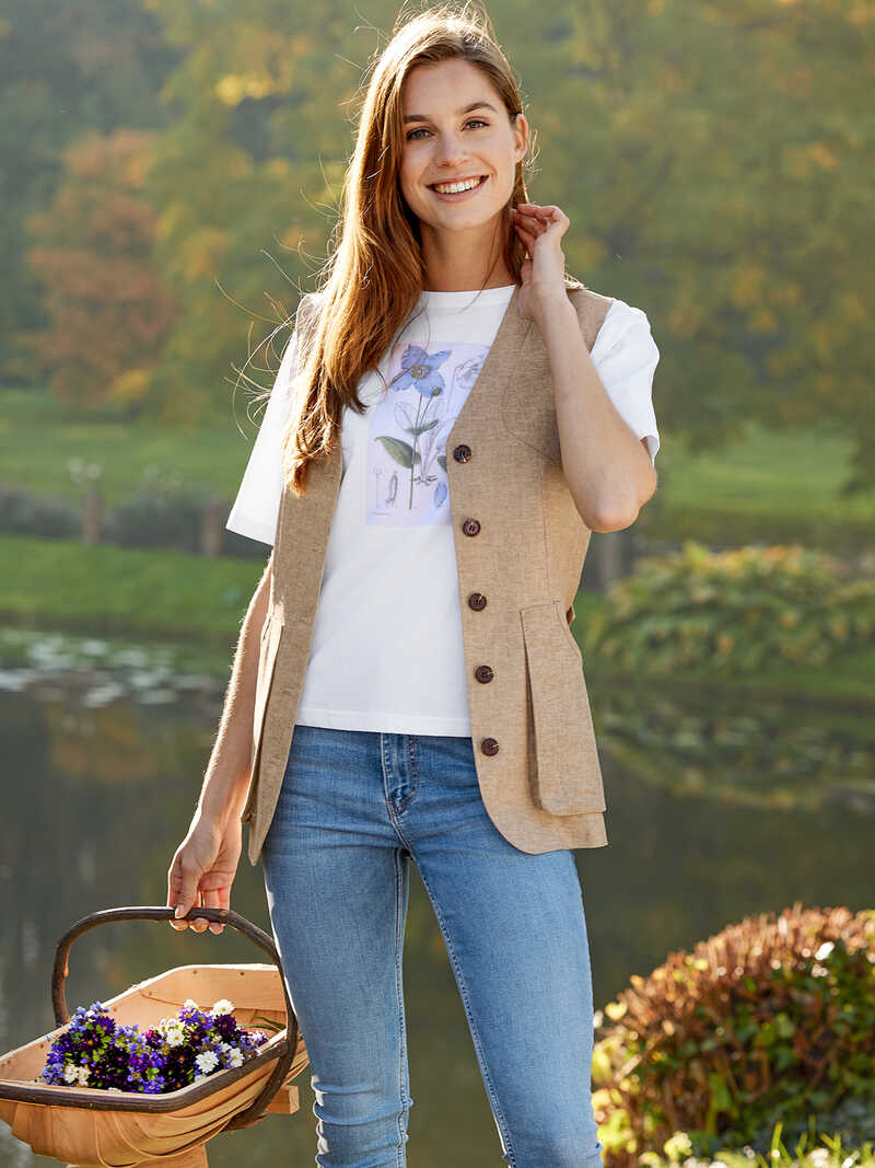 Alternatives Bild 1 zu Leinen-Weste fr Damen mit Imprgnierung