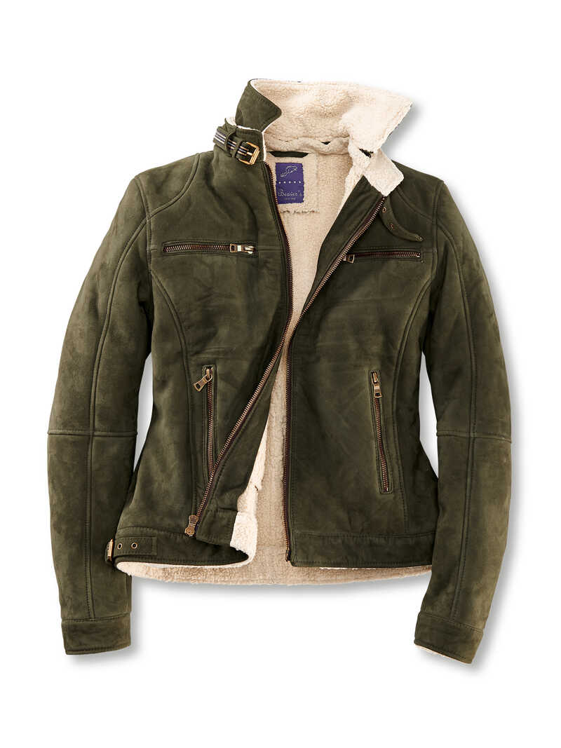 Produktbild zu Damen-Lederjacke im Bikerstil