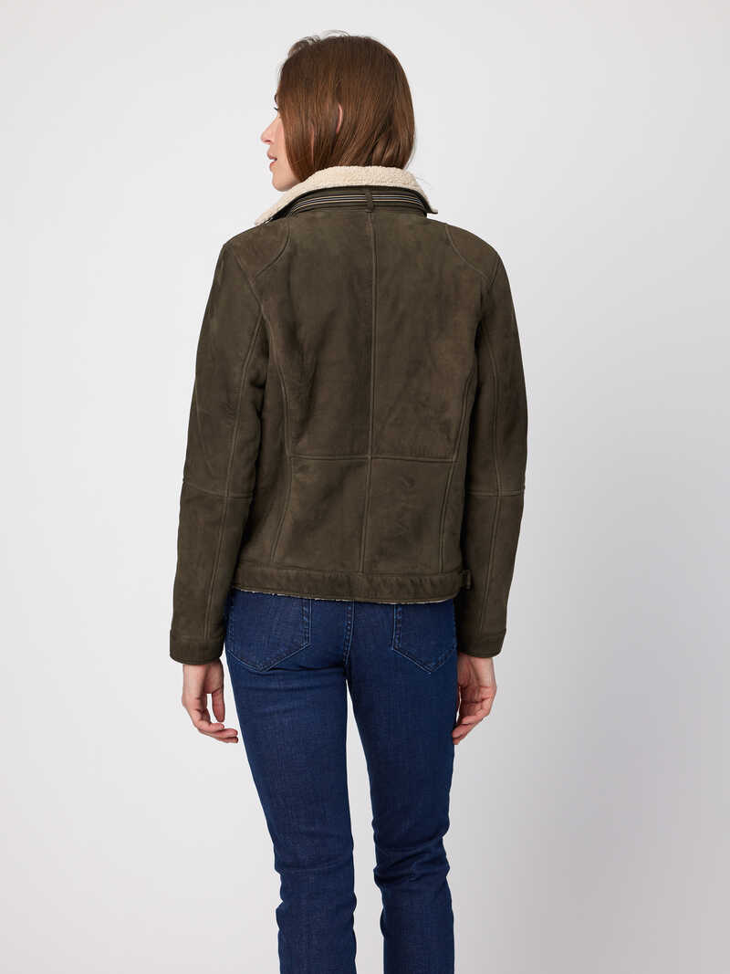 Alternatives Bild 3 zu Damen-Lederjacke im Bikerstil