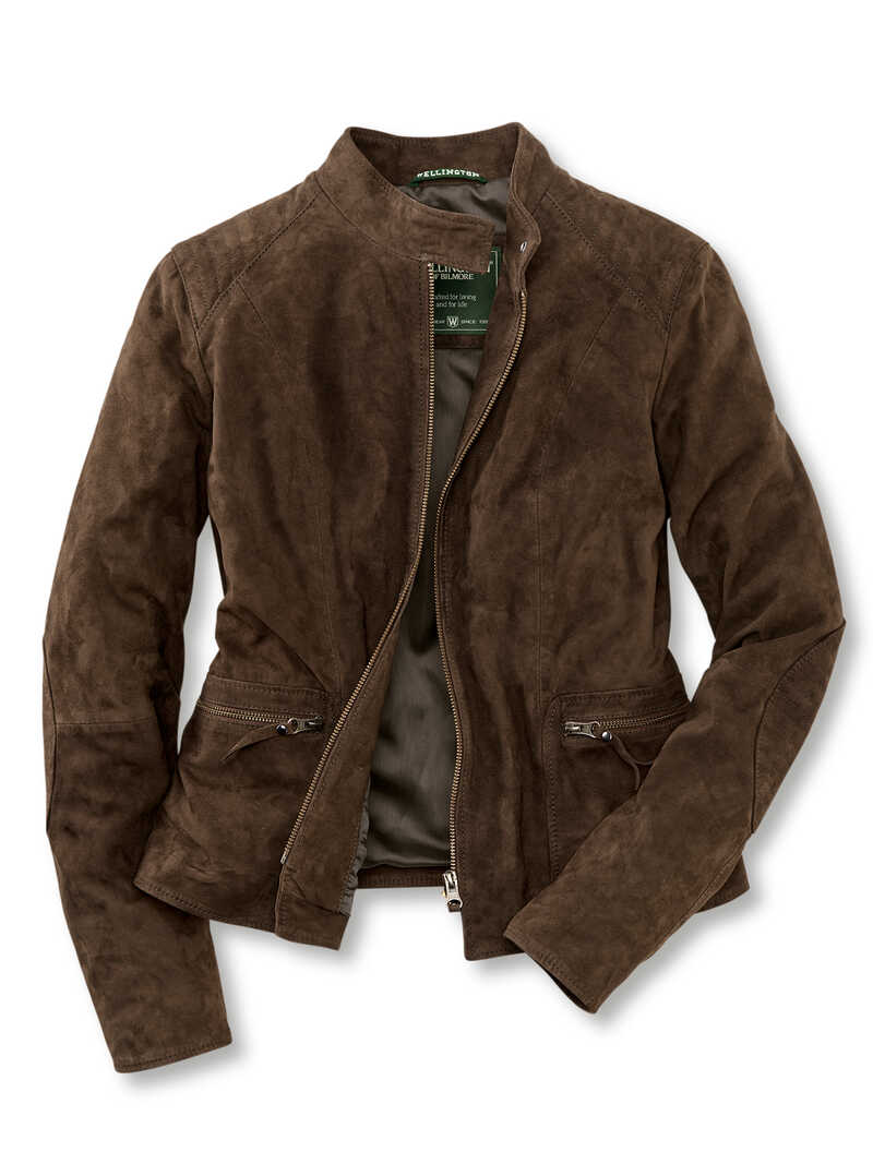 suede jacket velours bikerjacke