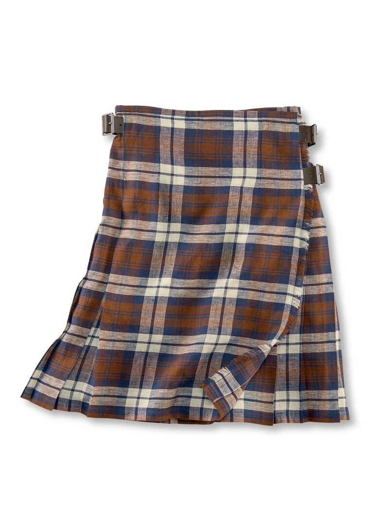 Produktbild zu Midi-Kilt Dorset aus Leinen