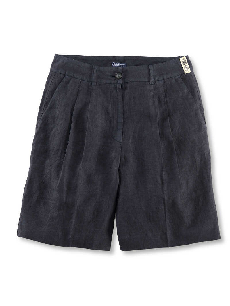 Produktbild zu Leinen-Shorts mit Bundfalten