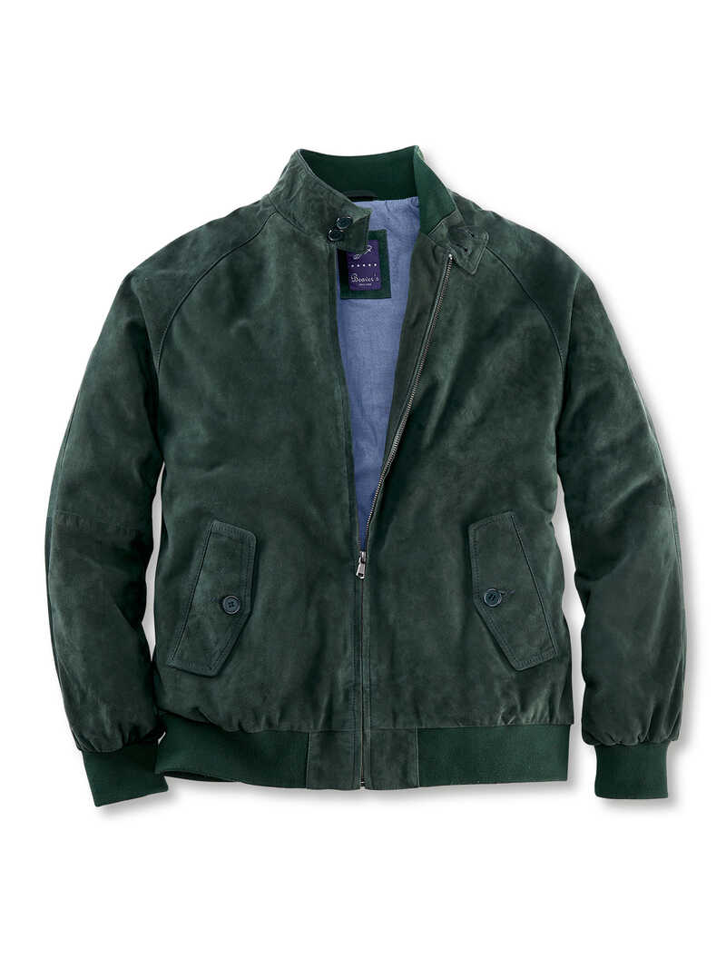 Produktbild zu Leder-Blouson aus Ziegenvelours