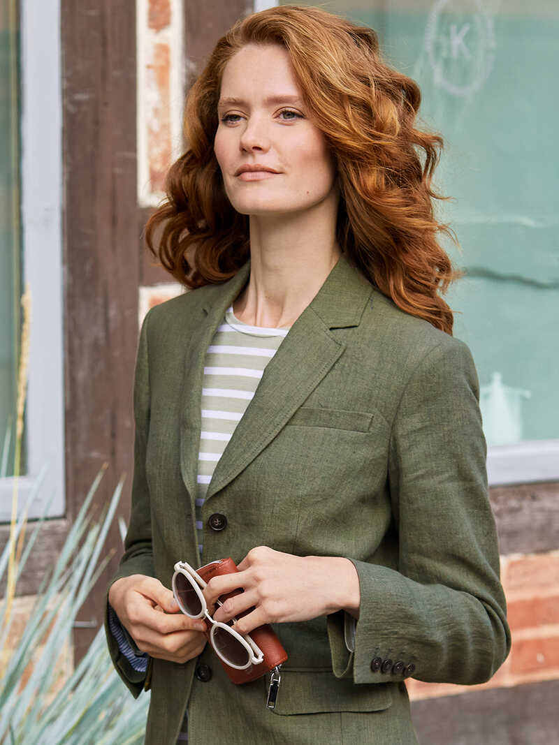 Alternatives Bild 3 zu Leinen-Damenblazer