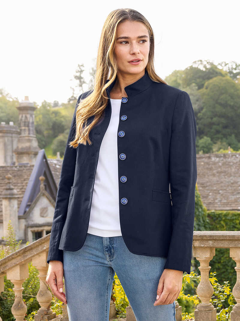 Produktbild zu Sommerblazer mit Stehkragen