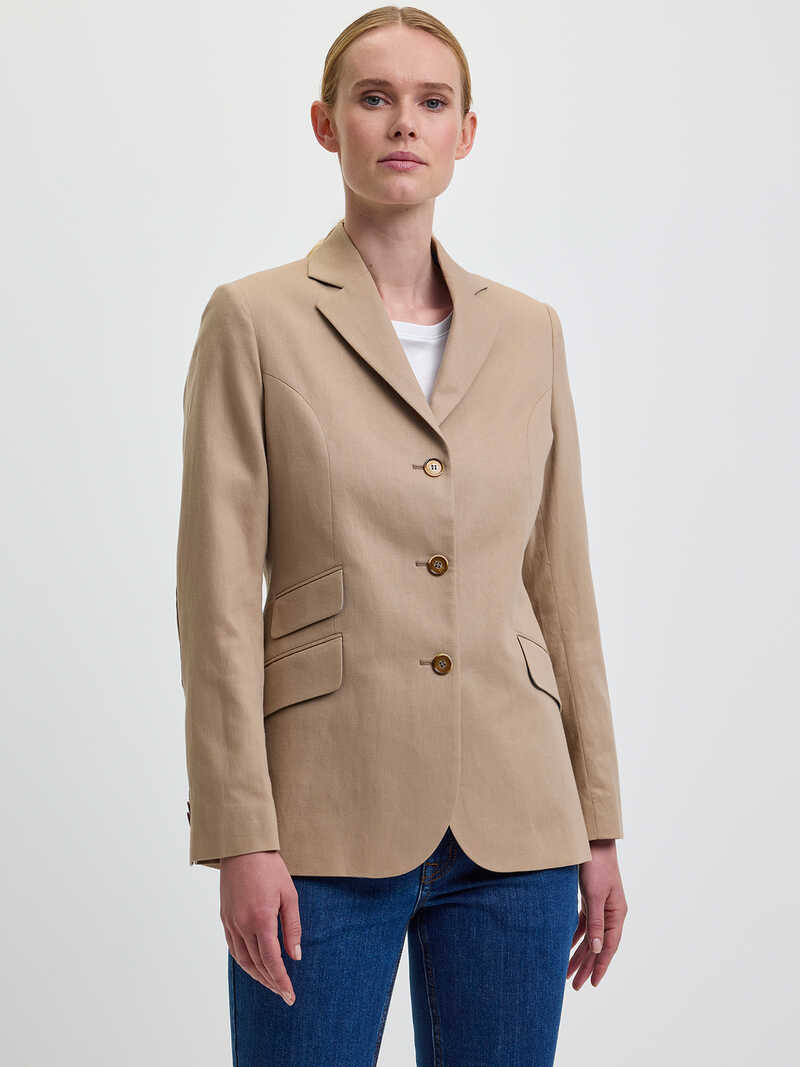 Alternatives Bild 1 zu Damenblazer mit Ellbogenpatches