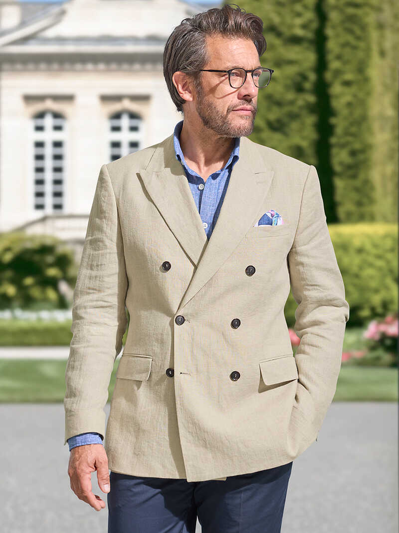 Alternatives Bild 1 zu Zweireiher Leinen-Sakko Glastonbury