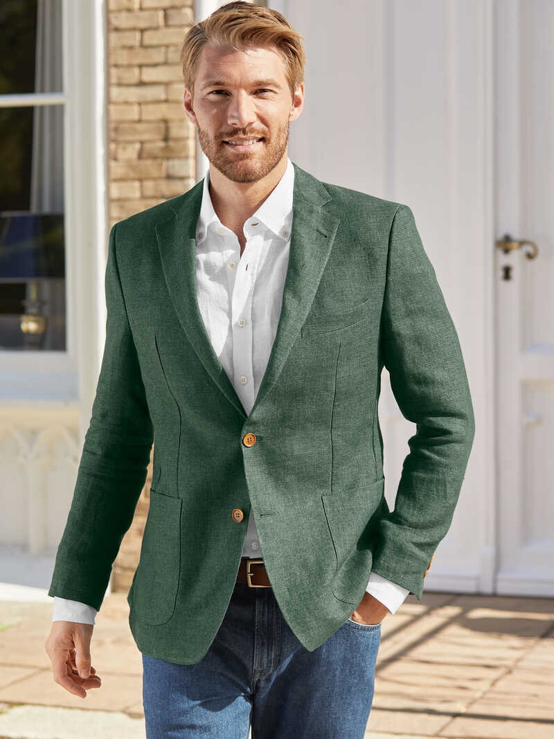 Alternatives Bild 2 zu Grnes Leinensakko