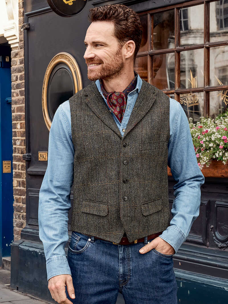 Alternatives Bild 3 zu Harris-Tweed-Weste Wales