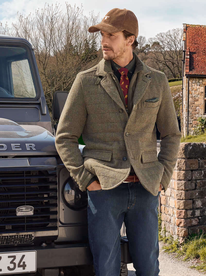 Alternatives Bild 4 zu Fieldjacket Fischgrat-Tweed