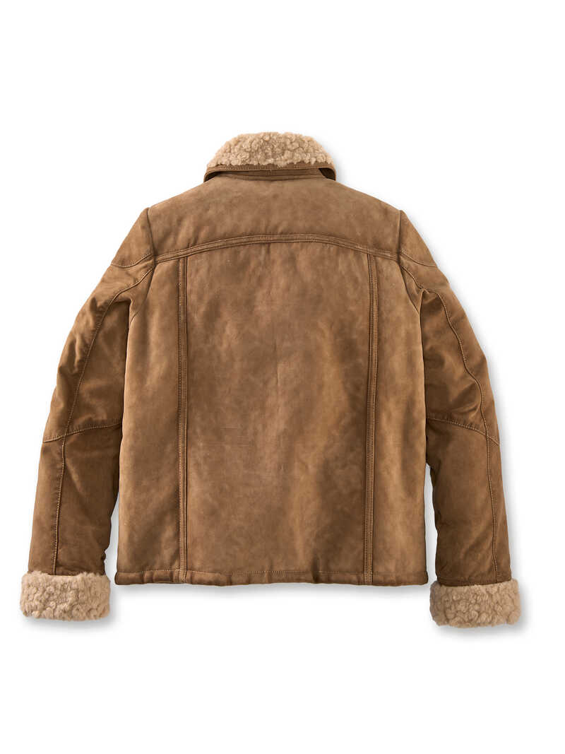 Alternatives Bild 2 zu Lederjacke Ziegenvelours mit Teddyfutter