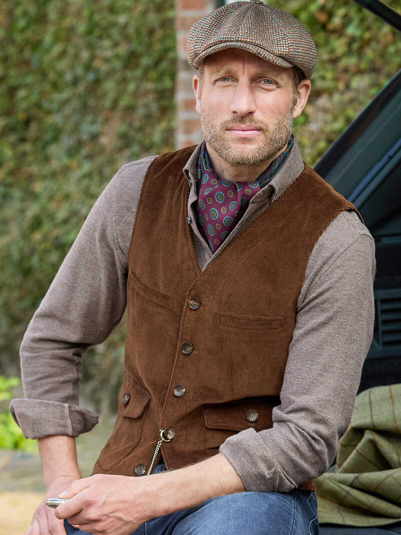 Alternatives Bild 4 zu Braune Cordweste fr Individualisten