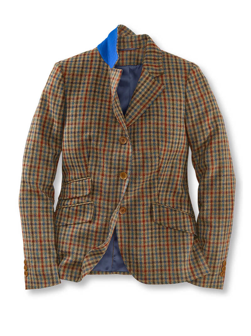 Produktbild zu Tweed-Blazer mit Kaschmir