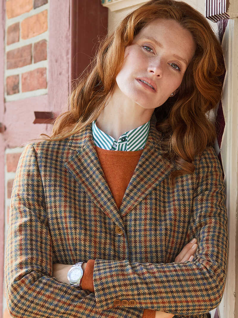 Alternatives Bild 3 zu Tweed-Blazer mit Kaschmir